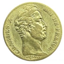 Charles X - 20 Francs Or - 1830 W Lille - TB/TB+