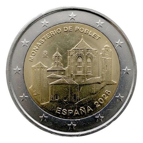 Espagne - 2 Euro 2026 - monastère de Poblet