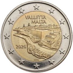 Malte - 2 Euro 2026 - Ville fortifiée de la Valette