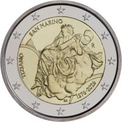 St marin - 2 Euro 2026 - 450e anniversaire de la mort du Titien