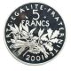 5 Francs Semeuse - 2001 - Tranche en relief - Belle épreuve 