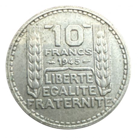 10 Francs Turin - 1945 - rameaux courts - TTB+