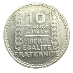 10 Francs Turin - 1945 - rameaux longs - SUP+