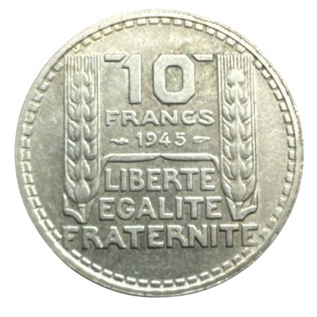 10 Francs Turin - 1945 - rameaux longs - SUP+