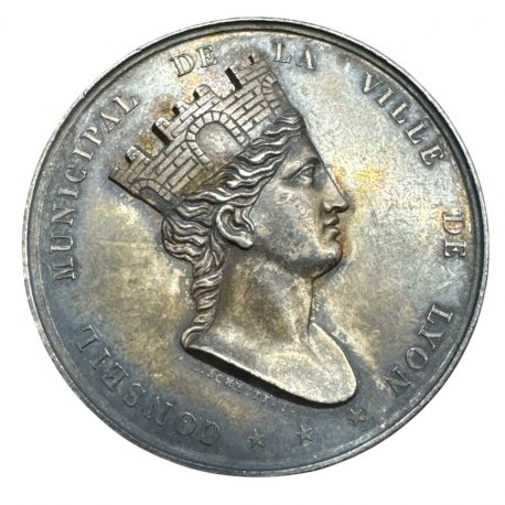 Jeton - Conseil municipal - Ville de Lyon - argent 25g - TTB+