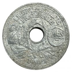 20 Centimes Lindauer - 1945 C - zinc - TB+