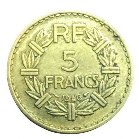 5 Francs Lavrillier - 1946 - TTB+