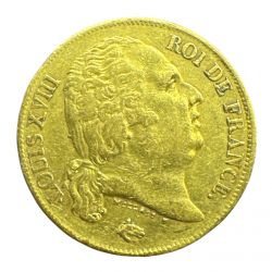 Louis XVIII - 20 Francs Or - 1817 L Bayonne - TTB