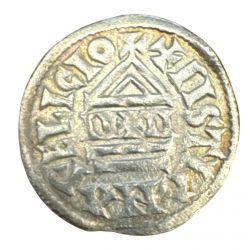 Louis 1er - Denier au temple et à la légende chrétienne - TTB