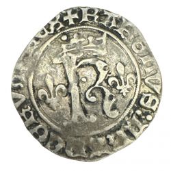 Charles VIII - Dizain Karolus - St Lo - billon - TB+