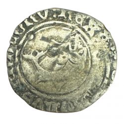 Charles VIII - Liard au dauphin - Dijon - billon - B/TB