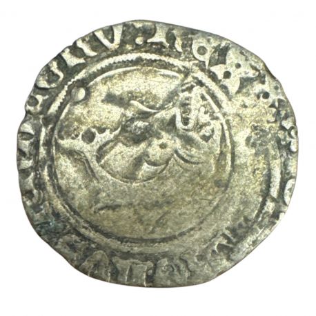 Charles VIII - Liard au dauphin - Dijon - billon - B/TB