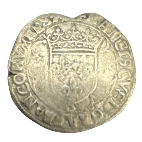 François I - Douzain à la croisette - Lyon - billon - TB