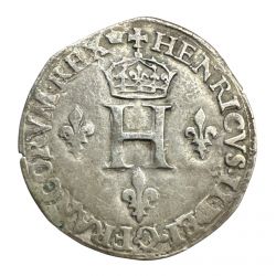 Henri II - Double sol parisis - 1550 A Paris - argent - TB+