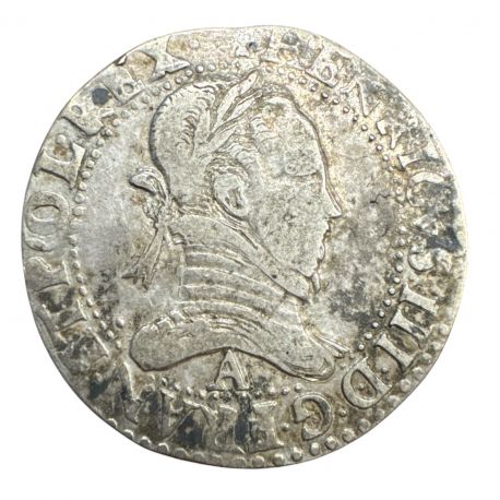 Henri III - Franc au col plat - 1582 A Paris - TB+