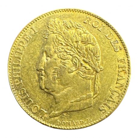 Louis philippe I - 20 Francs Or - 1848 A Paris - Tête laurée - TTB+