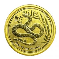 Australie - 15 Dollars 2013 - Année du serpent - or 3,135g 0,999 - 1/10 once or