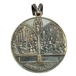 Médaille - Pensionnat de passy - gravée 1883-1895 - métal argenté - 41mm