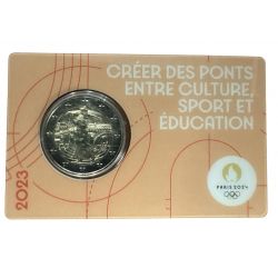 2 Euro 2023 - JO Paris 2024 - coincard orange