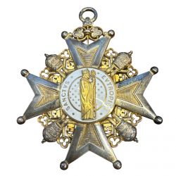 Croix de Chapitre - LA ROCHELLE - en vermeil - centre en or