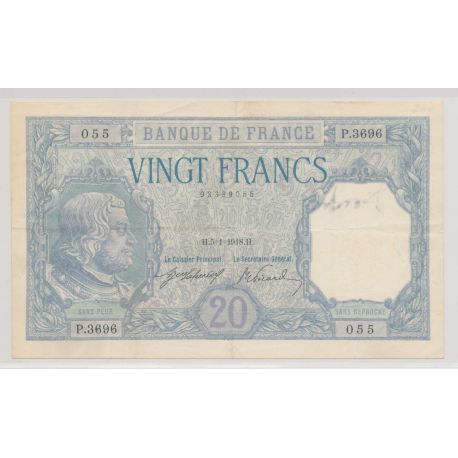 20 Francs Bayard - 5.01.1918