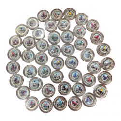 Série de 48 Pièces de 2 Euro en couleurs - Coupe du monde Football 2026 - 48 Pays