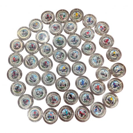Série de 48 Pièces de 2 Euro en couleurs - Coupe du monde Football 2026 - 48 Pays
