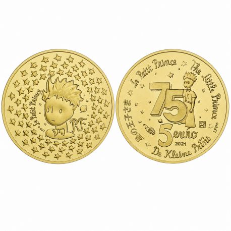 5 Euro 2021 - Le Petit Prince - Or 0,5g 0,999 - 5.000 ex