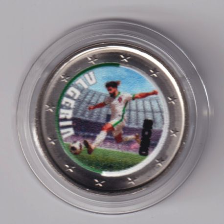 2 Euro - Algérie - coupe du monde Football 2026 - en couleur