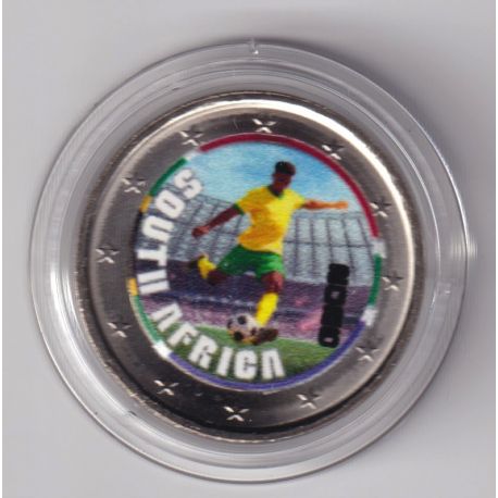 2 Euro - Afrique du sud - coupe du monde Football 2026 - en couleur