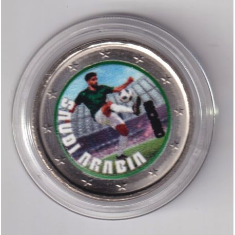 2 Euro - Arabie saoudite - coupe du monde Football 2026 - en couleur