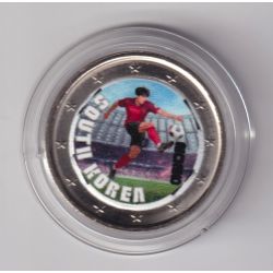 2 Euro - Corée du sud - coupe du monde Football 2026 - en couleur