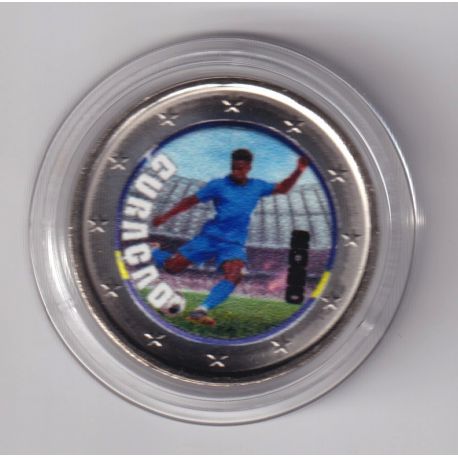 2 Euro - Curacao - coupe du monde Football 2026 - en couleur
