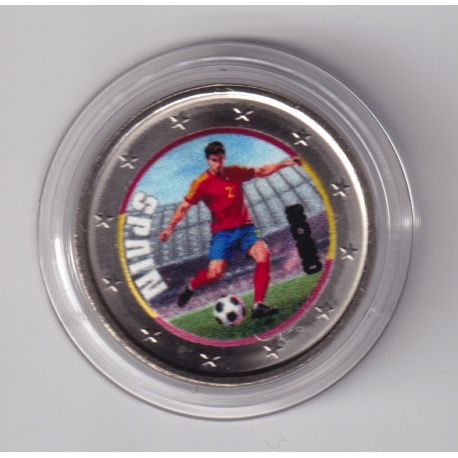 2 Euro - Espagne - coupe du monde Football 2026 - en couleur