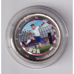 2 Euro - Etats-Unis - coupe du monde Football 2026 - en couleur
