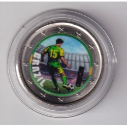 2 Euro - Brésil - coupe du monde Football 2026 - en couleur