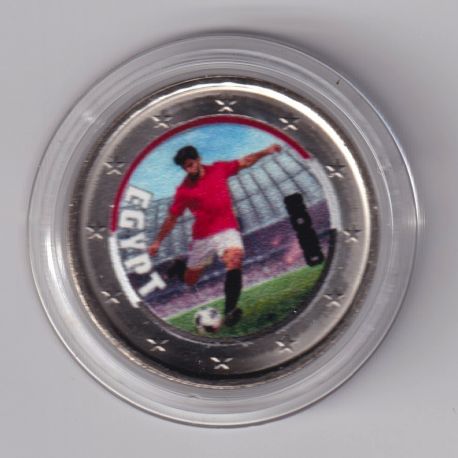 2 Euro - Egypte - coupe du monde Football 2026 - en couleur