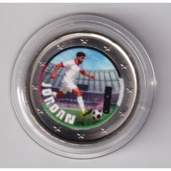 2 Euro - Jordanie - coupe du monde Football 2026 - en couleur