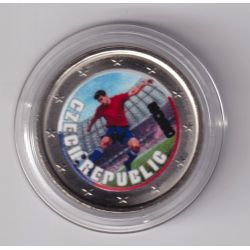 2 Euro - République tchèque - coupe du monde Football 2026 - en couleur