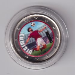 2 Euro - Tunisie - coupe du monde Football 2026 - en couleur