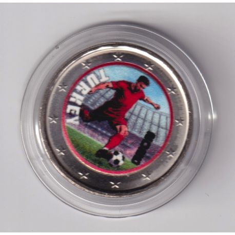 2 Euro - Turquie - coupe du monde Football 2026 - en couleur