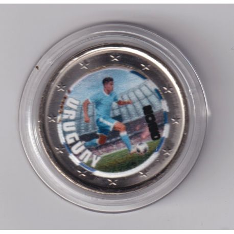 2 Euro - Uruguay - coupe du monde Football 2026 - en couleur