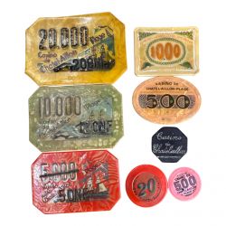 Ensemble de Jetons et plaques - Casino Chatelaillon Plage