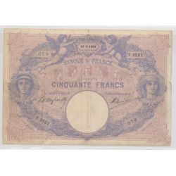 50 Francs Bleu et rose - 12.02.1904