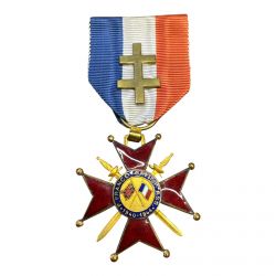 Ordre Franco-British - avec agrafe croix de lorraine - Chevalier - ordonnance
