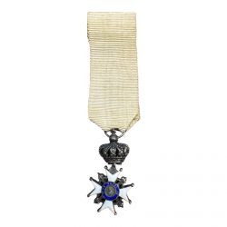 Orde du lys - avec Henri IV - forme couronné - en argent et émail - 29x16mm