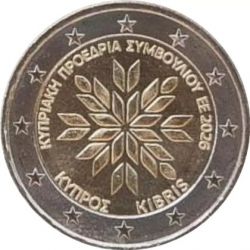 2€ Chypre 2026 - Présidence du Conseil de l’UE 2026 par Chypre