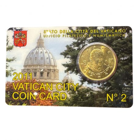 Coincard Vatican N°2 - 50 Cents 2011