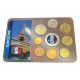 France - Coffret 8 monnaies + 1 Médaille Football World money