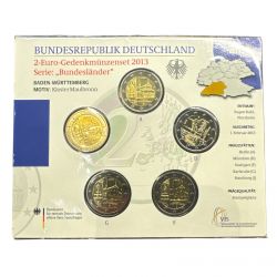 Allemagne - 2 Euro 2013 - Baden - Plaquette 5 Ateliers ADGFJ